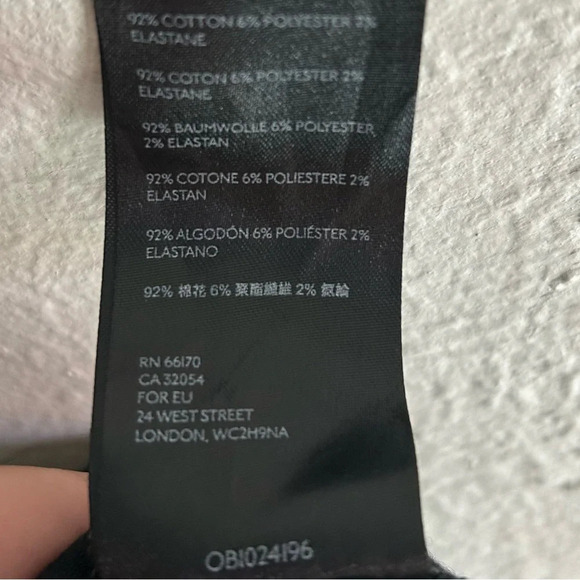 Free People Notched Wrap Denim Skirt Black Sz 0 - Picture 5 of 5